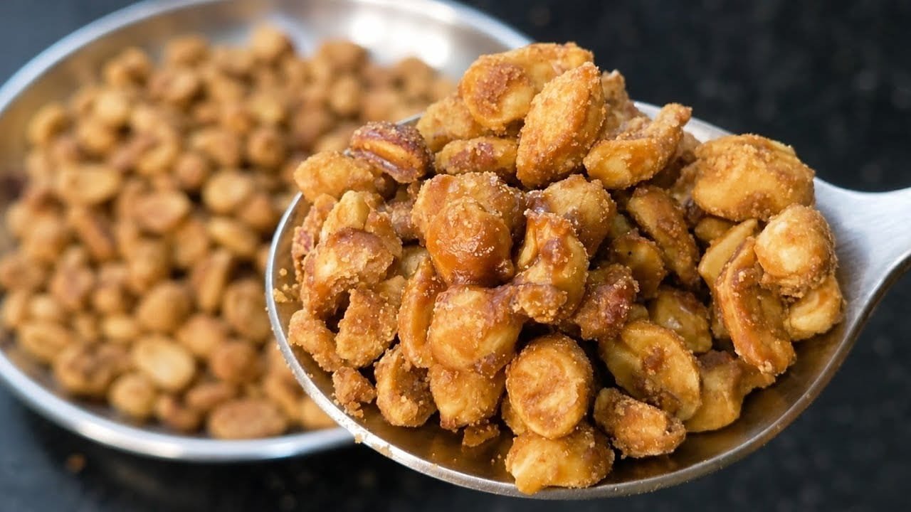 Crunchy Jaggery Coated Peanut Snack Peanut Snack