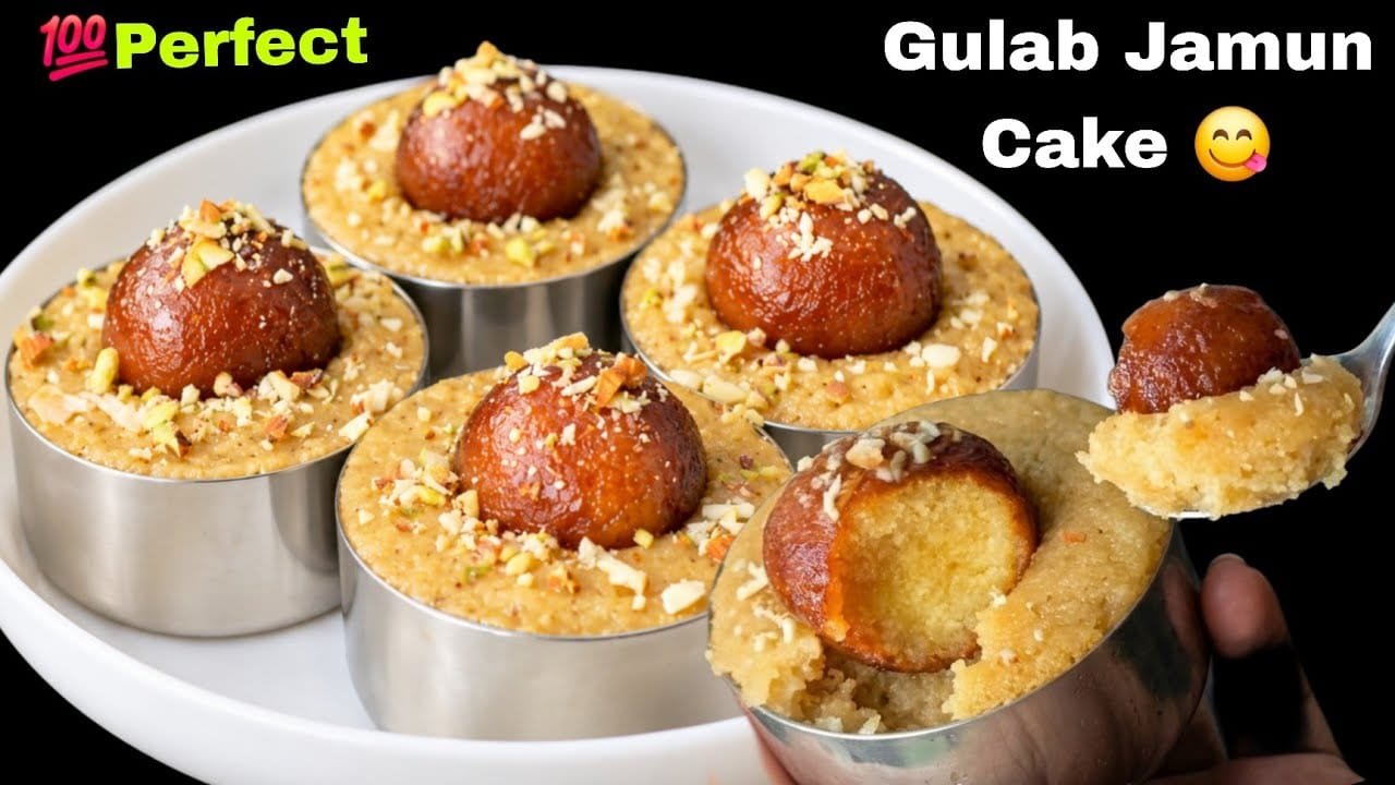 Gulab Jamun Cake Gulab Jamun Cake Recipe