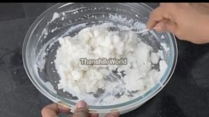 Steamed Rice Flour Breakfast preparing the dough