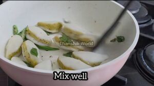 Steamed Rice Flour Breakfast tempering with cumin seeds and green chilli