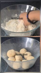 Cheesy Chapathi Pocket kneading chapathi dough