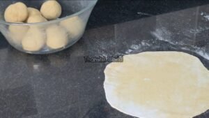 Cheesy Chapathi Pocket rolling the chapathi