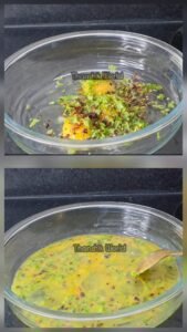 Cheesy Chapathi Pocket Preparing egg mixture